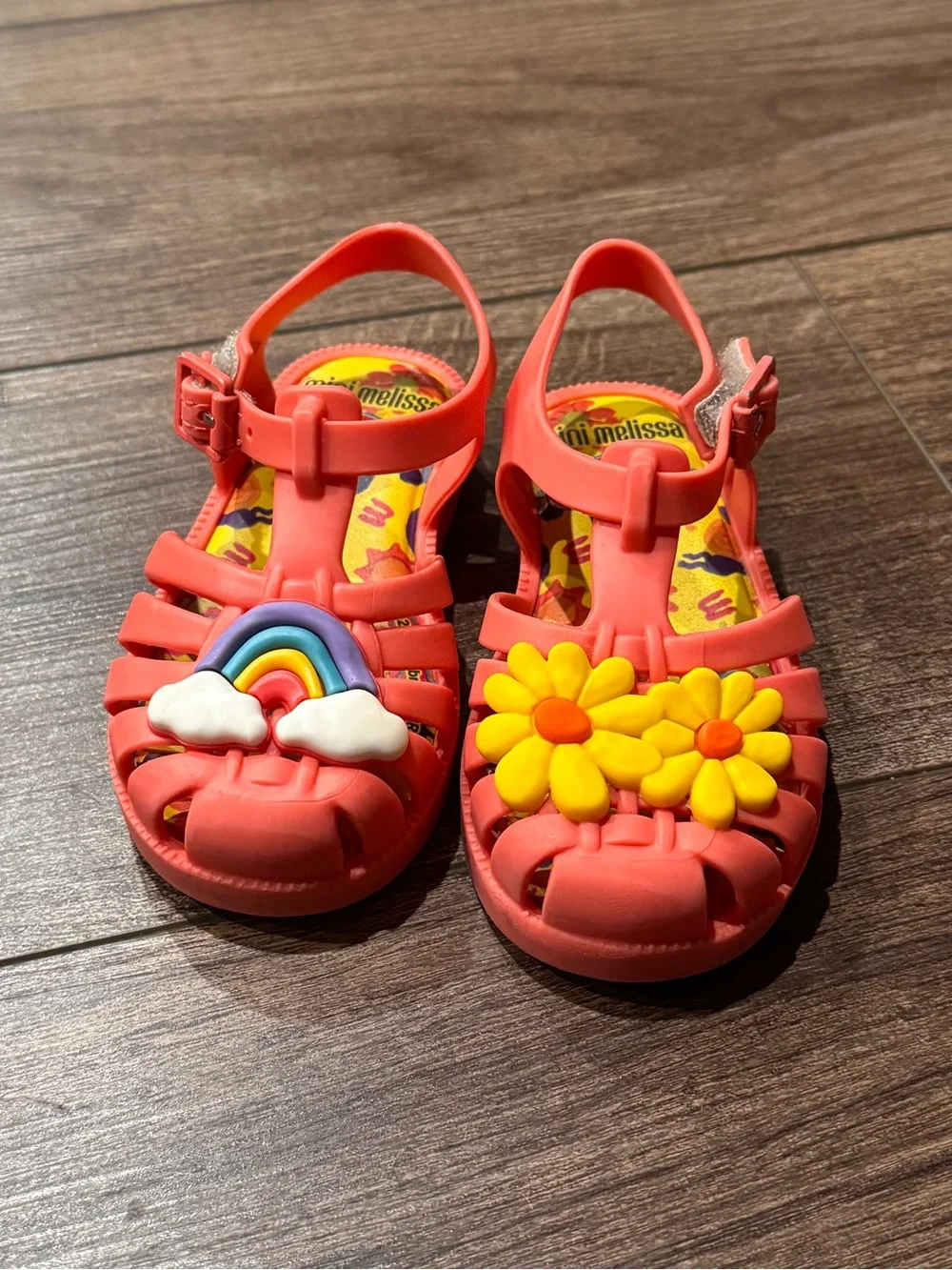 MINI MELISSA + PLAY DOH Matte Red Sandals